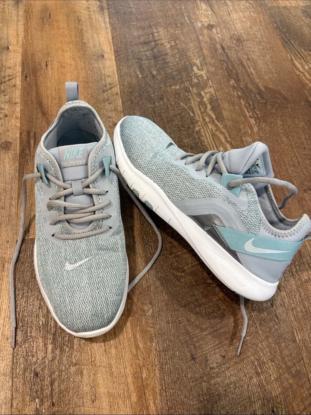 Nike Flex Women's Blue and Gray Shoes